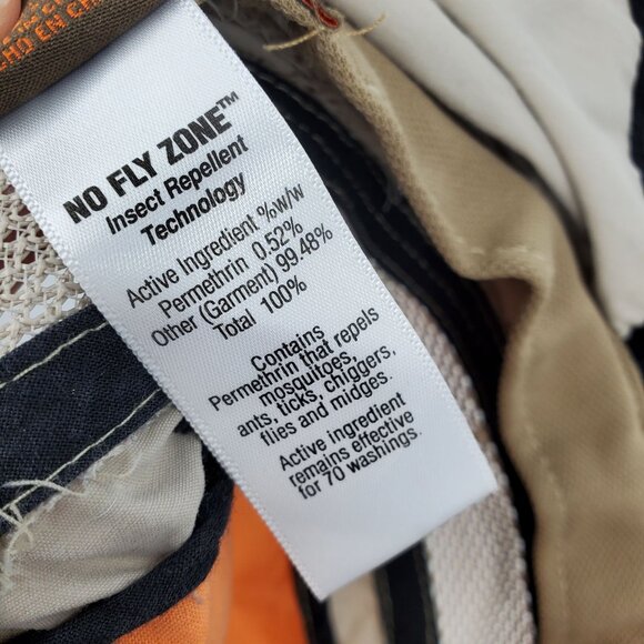 Steston No Fly Zone Insect Repellant Sun Guard Men's Outdoor Fishing Hat Medium - Picture 3 of 13